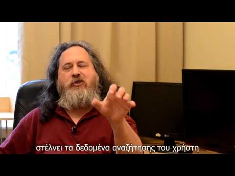 Ο Richard Stallman μιλάει  για το Ubuntu