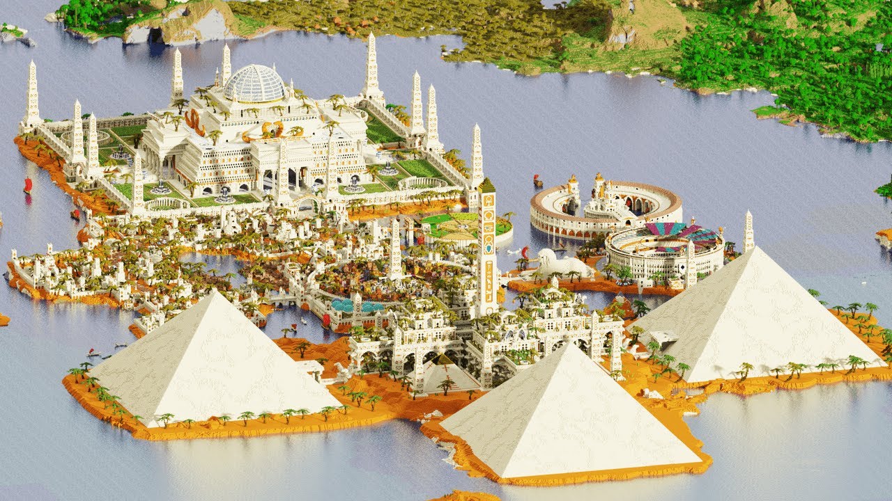 Город Арадир 🌆 — замедленная съемка Minecraft в разрешении 4K