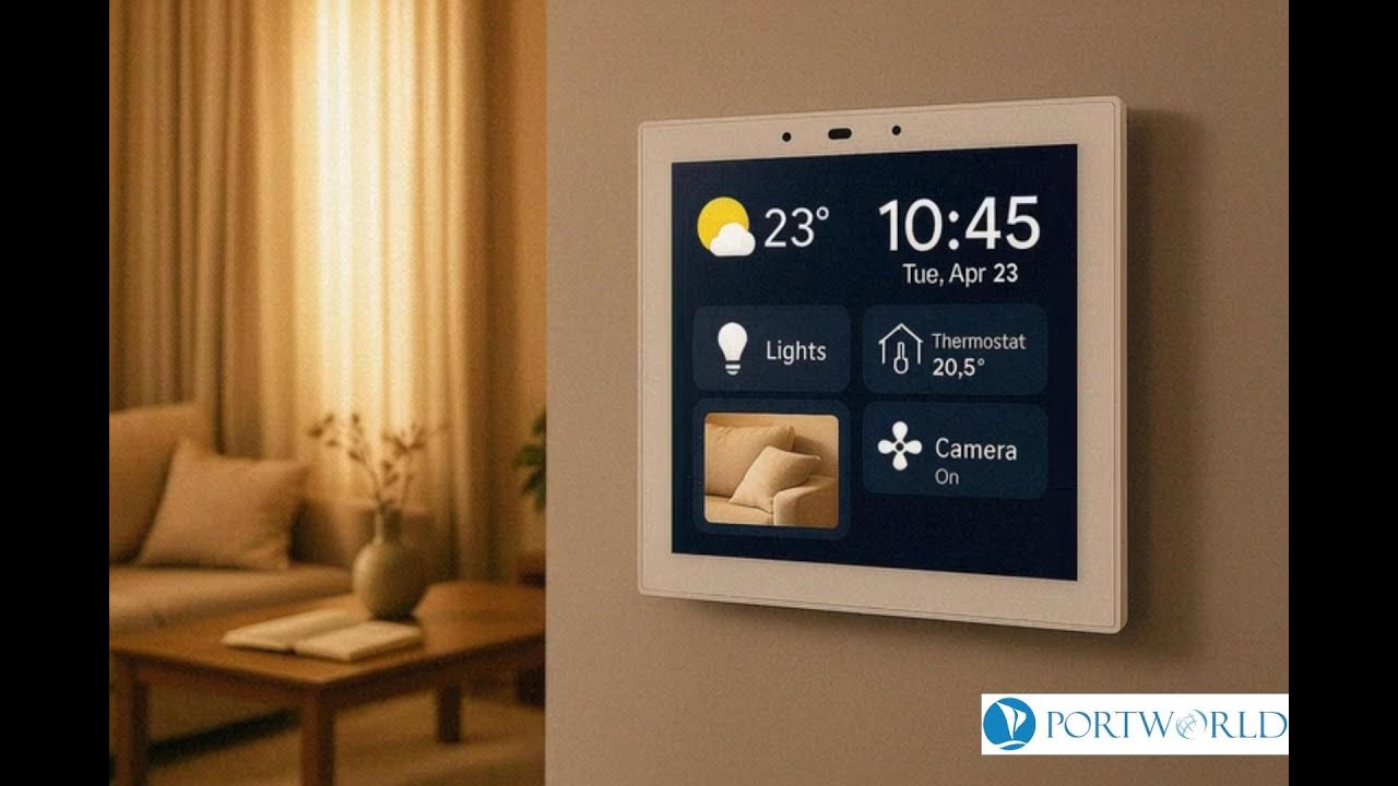Portworld YC-SM41P 4″ Smart Home Automation Touch Control Panel