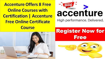 Accenture Free Online Certification Courses | Digital Skills : Mobile | Artificial Intelligence ||