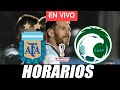 👉🏻Donde ver ARGENTINA VS ARABIA SAUDITA en vivo *GRATIS*  HORARIOS | MUNDIAL DE QATAR JORNADA 1