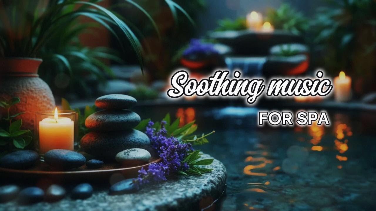 1 HOUR | Eco Spa Garden Ambience with Serene Water Sounds | Music for Deep Sleep, Focus