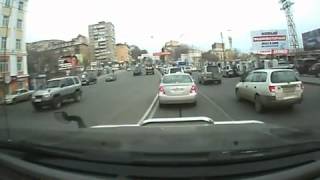 Езда на тракторе по Владивостоку Езда на тракторе по Владивостоку