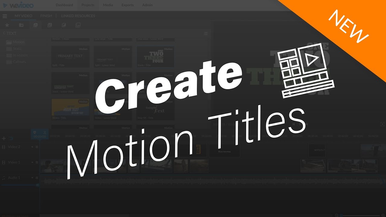 Motion title. Motion title