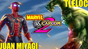 MvC2 Mvci Umvc3 TLELOC vs JUAN MIYAGI (PS3 PSN) pt 1