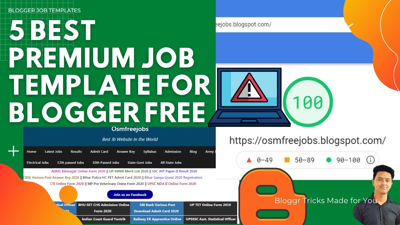 5 Best Job Blogger Template for Free - YouTube