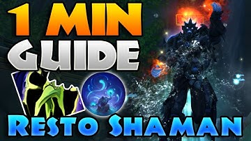 QUICK Resto Shaman GUIDE 11.2 Farseer Season 3 for m+ | Farseer in 1 Minute 41 Seconds!