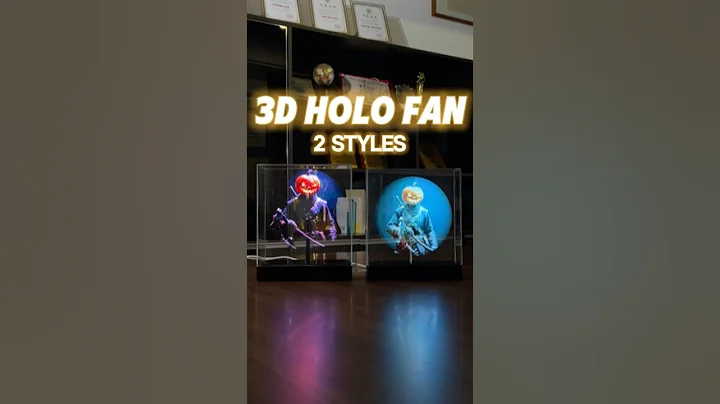 Coolest Halloween Tech? 3D Hologram Desktop Fan in Action! #3dhologram #holographic #halloween #fy