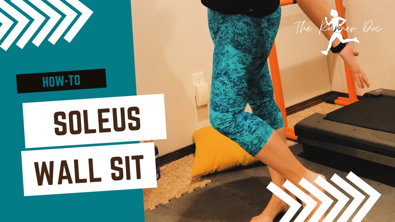 How to do a Soleus Wall Sit for Runners YouTube