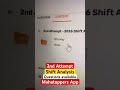 Shift Analysis Questions of 2nd Attempt available on MahaToppers App #dsmsteam #mhtcet2026