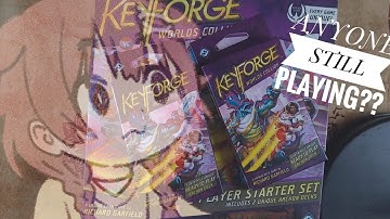Keyforge Worlds Collide 2 player Starter deck unboxing