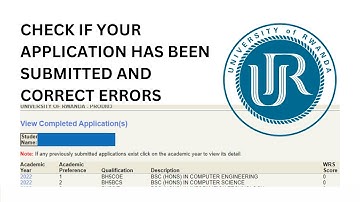CHECK IF UNIVERSITY OF RWANDA APPLICATION PROCESS IS FINISHED! | University Of Rwanda
