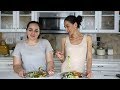 Garlic Baked Potatoes Zucchini Salad Recipe - Heghineh Cooking Show