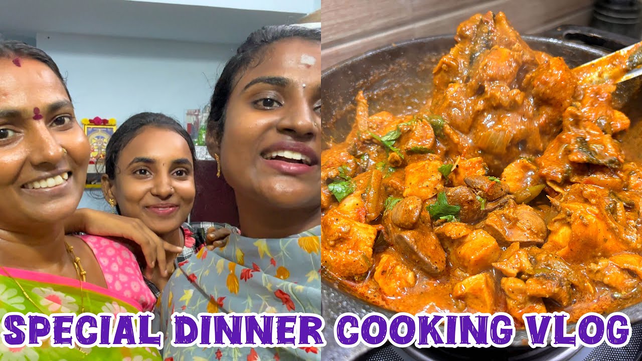 நீங்கள் கேட்டவை 🤩| SPECIAL DINNER SAMAIYAL VLOG 😋 #poojaskitchen #dinner #vlog