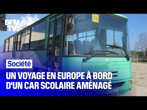 Une famille mayennaise s'apprête à partir pour un tour de l'Europe à bord d'un car scolaire aménagé