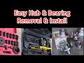 Replace Front Wheel Hub and Bearing with Portable Press! - Toyota Camry - Easy How To