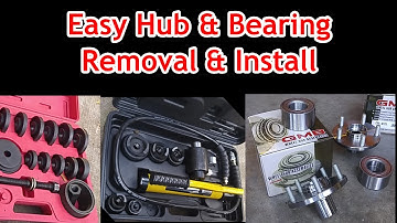 How To Easily Replace Front Wheel Hub and Bearing with Portable Press! - Toyota Camry