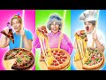 Büyükannem ve Ben Yemek Pişirme Meydan Okuması || 123 GO! CHALLENGE Eğlenceli Bir Mutfak Savaşı