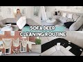 DEEP CLEANING MY SOFA FOR THE FIRST TIME | SOFA DEEP CLEANING ROUTINE USING MINIMAL PRODUCTS