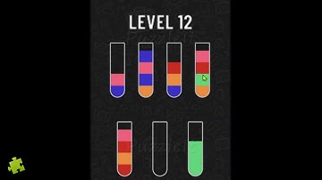 Water Sort Puzzle - Level 12 | Color Puzzle Game Solution