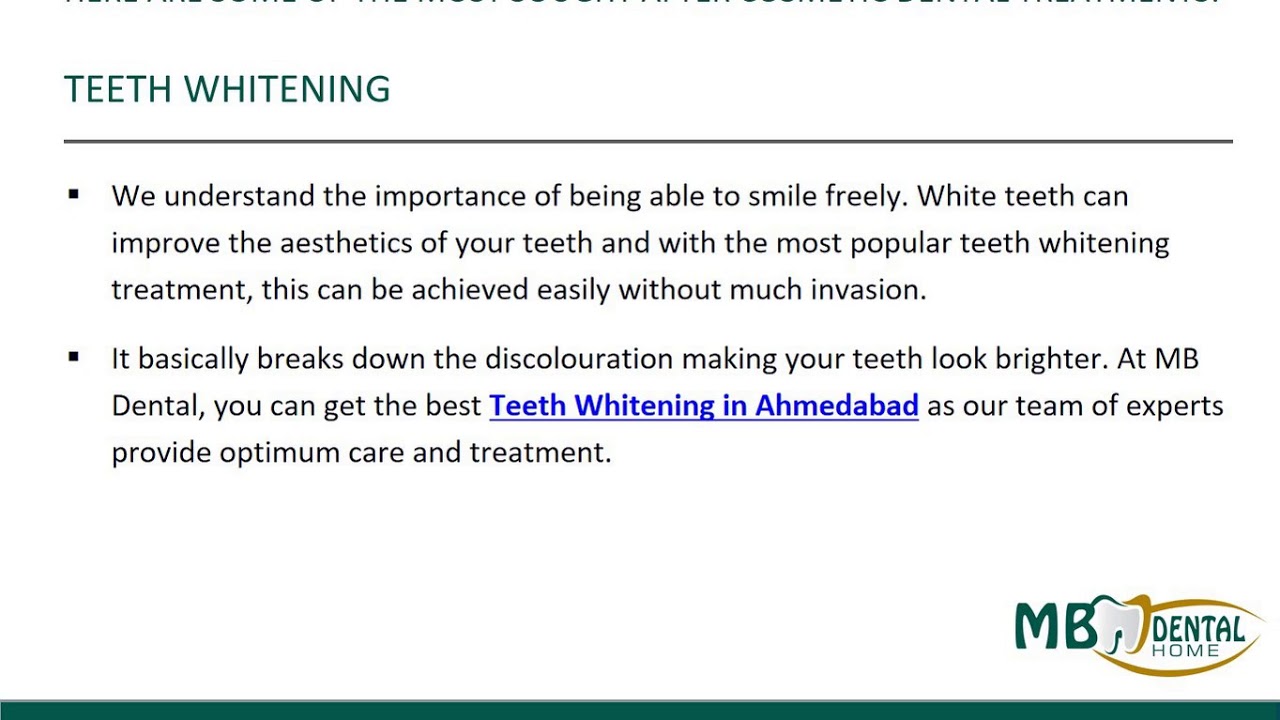 What does Cosmetic Dentistry include? YouTube