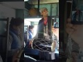 Awesome singer in train