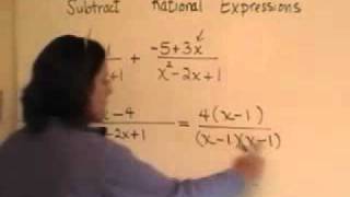 114 - Intermediate Algebra - Add Subtract Rational Exp LCD Exist