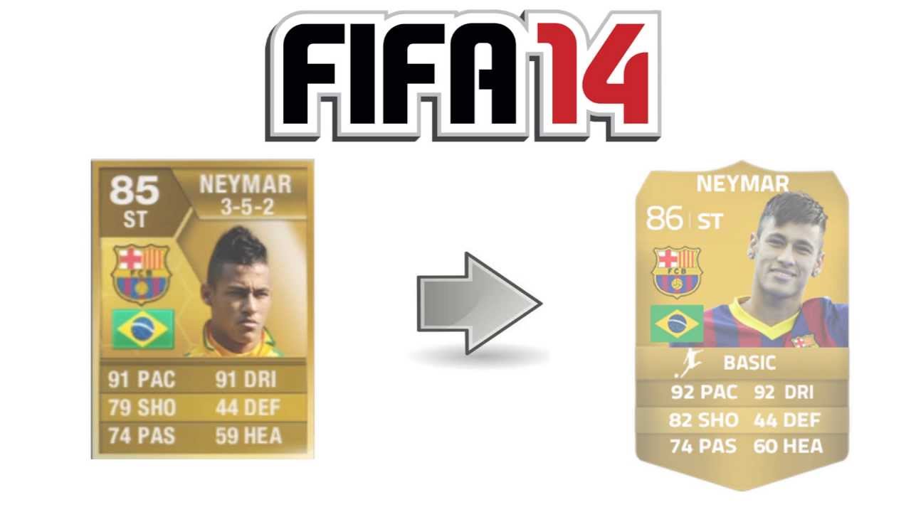 neymar fifa 14 card