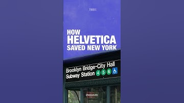 How Helvetica Saved New York?
