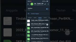 Cara Akses File di grup telegram #shorts #skpdandupakjfkesehatan #skpdandupak #skppermenpan6thn2022 screenshot 3