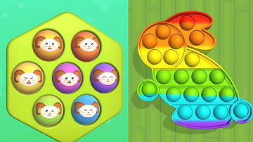 Pop Us Game! Very satisfying and relaxing ASMR slicing video