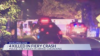 Police: Car in fatal crash that killed 4 was taken in armed carjacking in Prince George’s County