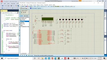 rangkaian led, LCD, & button menggunakan atmel studio / Microchip Studio dan atmega 16/32. Lat 1
