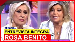 ENTREVISTA ÍNTEGRA de Rosa Benito en De Viernes de telecinco con bomba