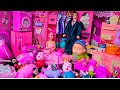 13:14minutes satisfying with unboxing Barbie princess mini furniture toy collection review l ASMR 