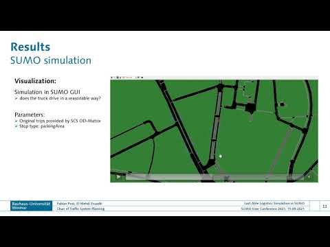 Last-Mile Logistics Simulation in SUMO