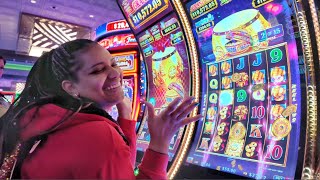 Buying Bonuses On NEW Dancing Drums Golden Drum Slot Machine!!