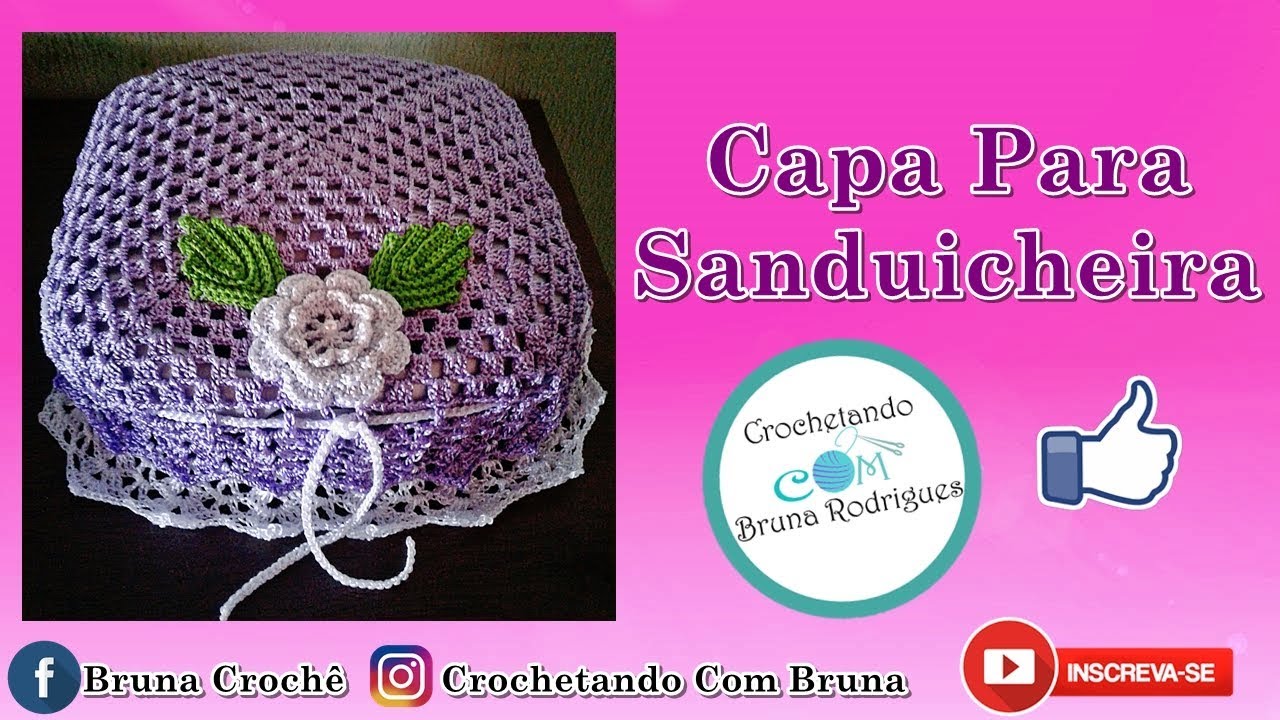 Capa Para Sanduicheira Simples Em Crochê