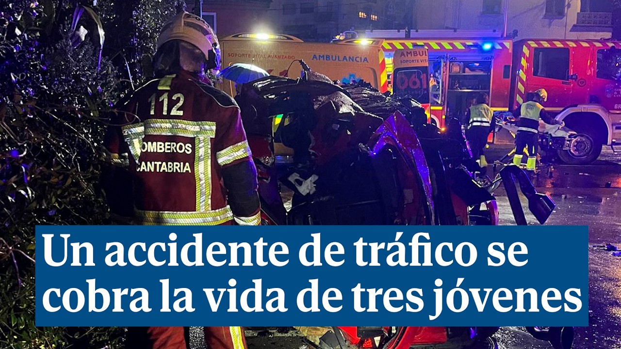 Un accidente de tráfico se cobra la vida de tres jóvenes en Cabezón de la Sal (Cantabria)