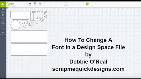 How To Change a Font in Design Space File Tutorial