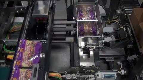 41858 BluePrint Automation (BPA) Vertical Case Packer for Bags of Snacks