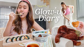 (cc) Glow-up Diary:🍣 1st-time making sushi, unboxing items, tidying up the house | Peanut Butter