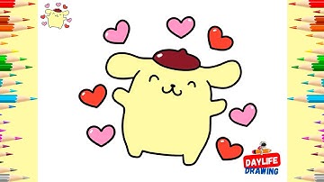 How to Draw Pompompurin from Sanrio | Step by Step Tutorial