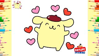 How to Draw Pompompurin from Sanrio | Step by Step Tutorial