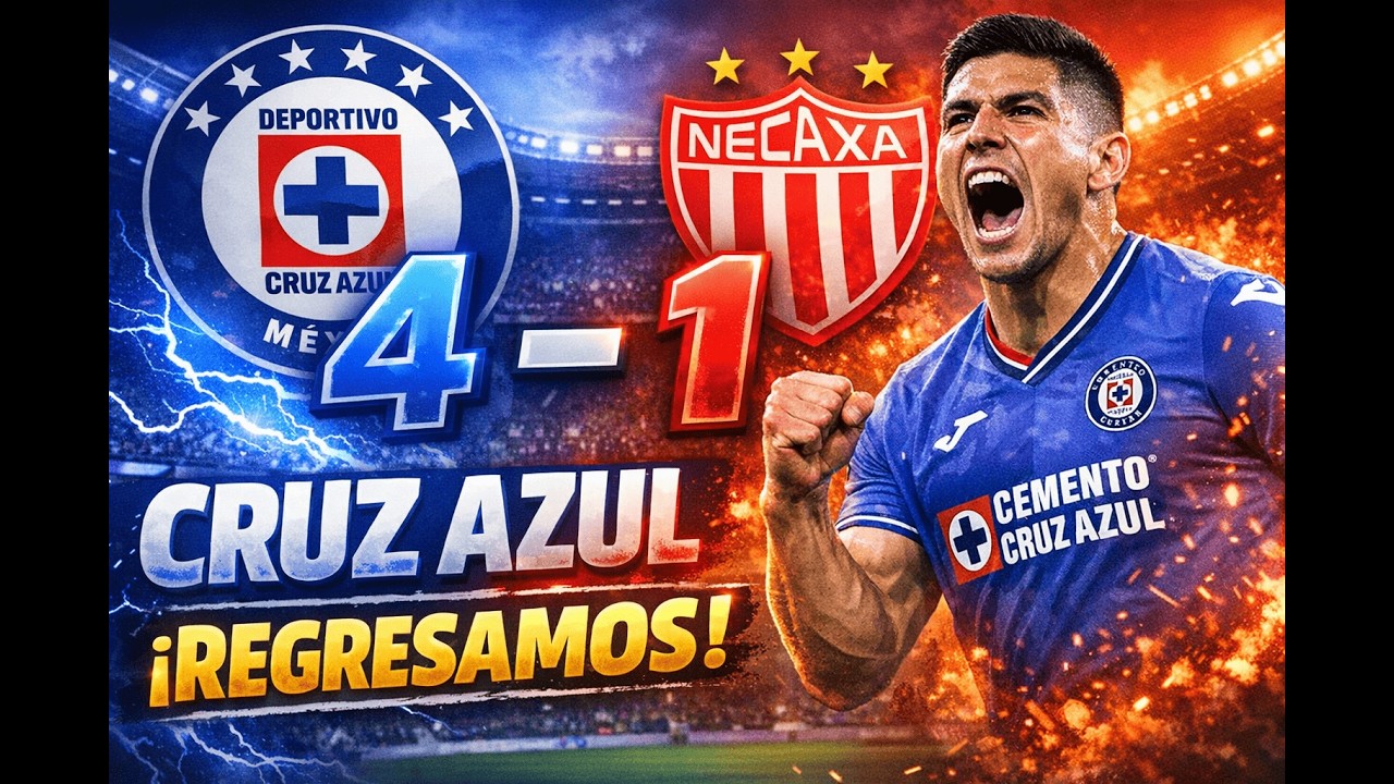 Reaccionando a Cruz Azul 4 vs Necaxa 1 | Liga MX - Jornada 17 Clausura ...