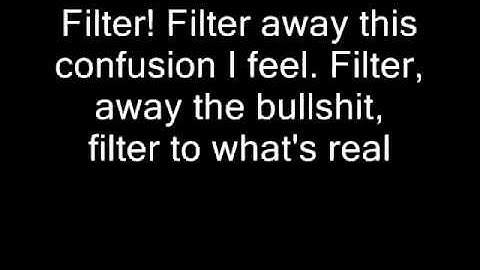 fade - Filter Lyrics Video