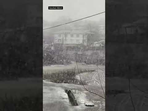 İstanbul, Silivri anlık şov başlamış ! 😳❄❤