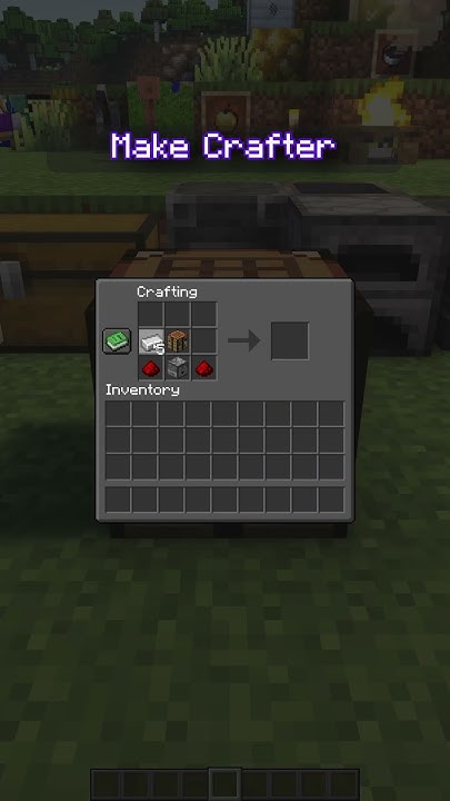 How To Make a Crafter in Minecraft Java #minecraft #minecrafttutorial ...