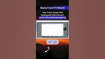 🎉 Cheapest WordPress Hosting | Best Cheap Web Hosting | Cheap Web Hosting India From Rs.17/Month