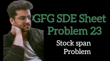Stock span problem || GFG SDE Sheet || Problem 23 #coding #gfg #geeksforgeeks #sdesheet #stack